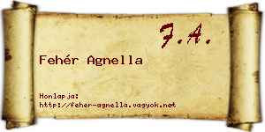 Fehér Agnella névjegykártya